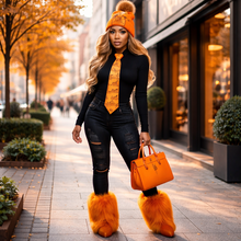 Load image into Gallery viewer, Orange Diva Tie
