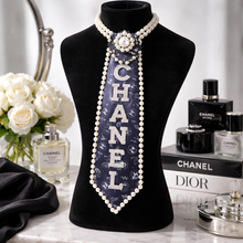 Load image into Gallery viewer, Black Pearl Diva Tie

