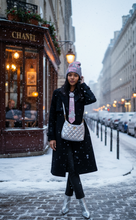 Load image into Gallery viewer, Silver and pink beanie
