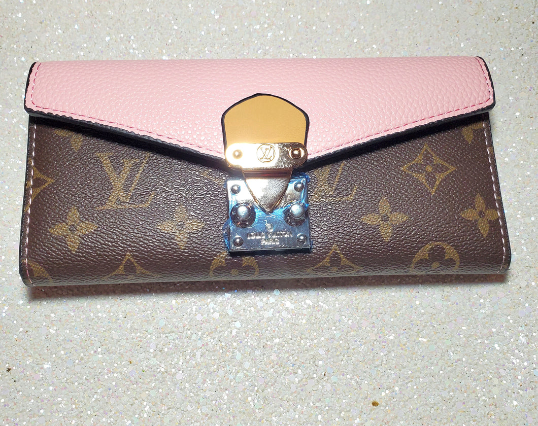 Pink and Brown Wallet