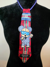 Load image into Gallery viewer, Diva Tie- red and denim
