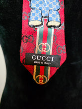 Load image into Gallery viewer, Diva Tie- red and denim
