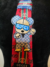 Load image into Gallery viewer, Diva Tie- red and denim
