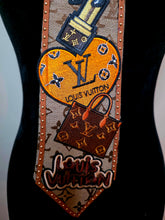 Load image into Gallery viewer, Diva Tie - orange and tan
