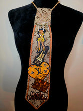 Load image into Gallery viewer, Diva Tie - orange and tan

