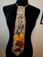 Load image into Gallery viewer, Diva Tie - orange and tan
