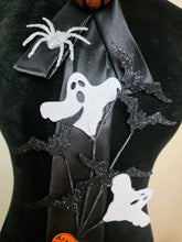 Load image into Gallery viewer, Black Halloween Diva Tie
