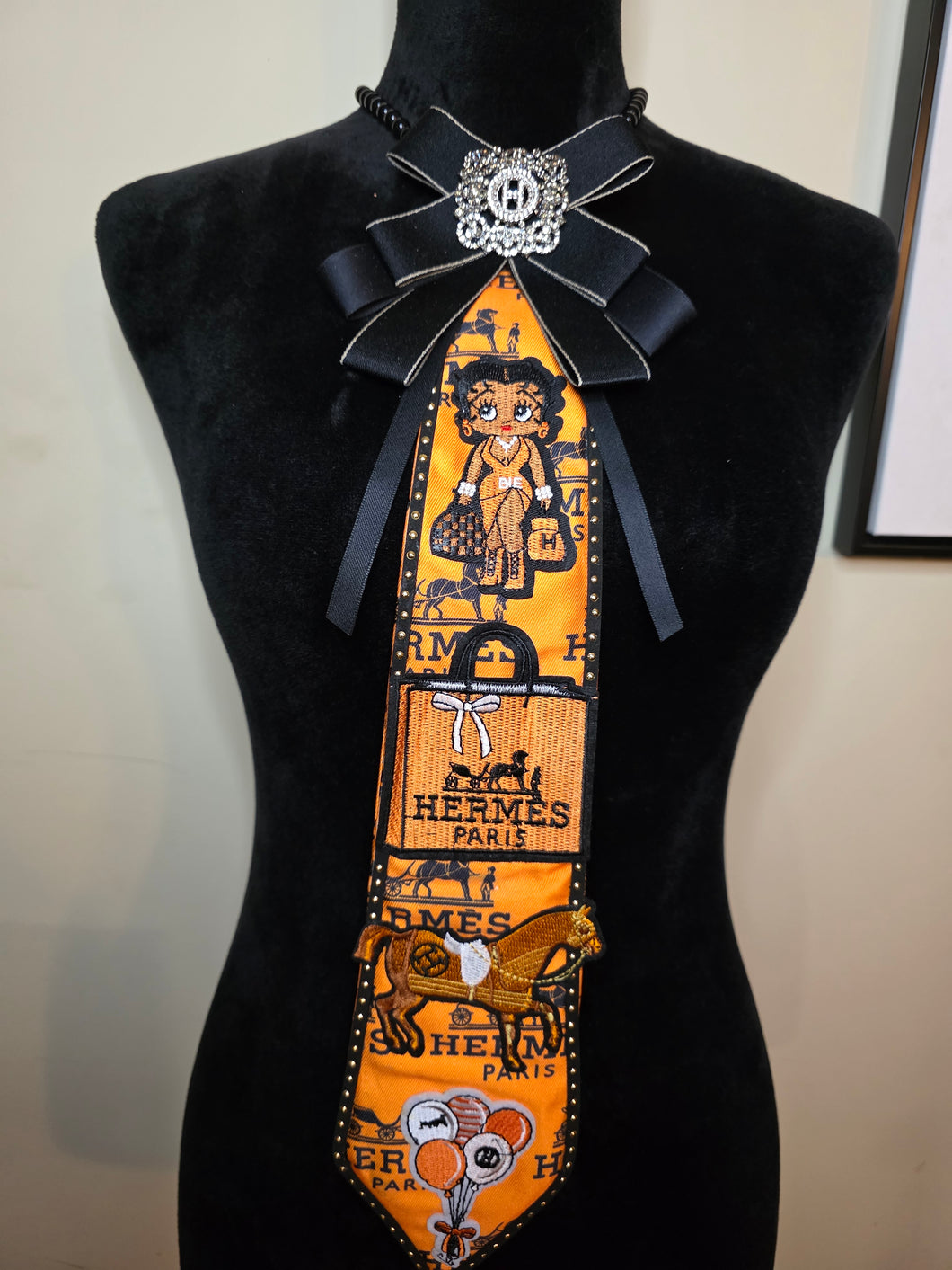 Orange Diva Tie