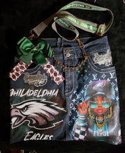 Load image into Gallery viewer, Denim Eagles Bag
