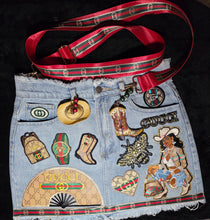 Load image into Gallery viewer, Boots on the ground denim junk bag
