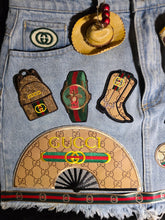 Load image into Gallery viewer, Boots on the ground denim junk bag
