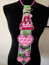 Load image into Gallery viewer, Pink &amp; Green Diva Tie
