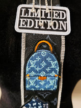 Load image into Gallery viewer, Blk &amp; Denim diva Tie
