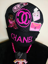 Load image into Gallery viewer, Hot Pink &amp; Black tobbagan
