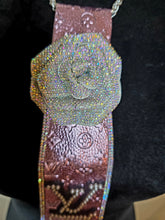 Load image into Gallery viewer, Metallic pink and silver bling diva tie
