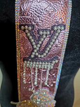 Load image into Gallery viewer, Metallic pink and silver bling diva tie
