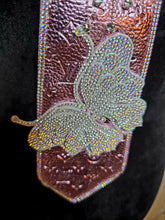 Load image into Gallery viewer, Metallic pink and silver bling diva tie
