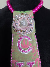 Load image into Gallery viewer, Pink &amp; Green Diva Tie
