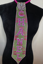 Load image into Gallery viewer, Pink &amp; Green Diva Tie
