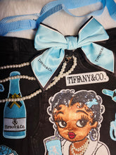 Load image into Gallery viewer, Teal denim junk bag
