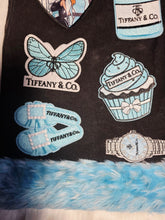 Load image into Gallery viewer, Teal denim junk bag
