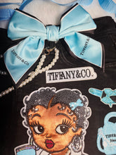 Load image into Gallery viewer, Teal denim junk bag
