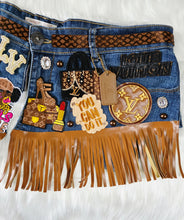 Load image into Gallery viewer, Denim Fringe Belt
