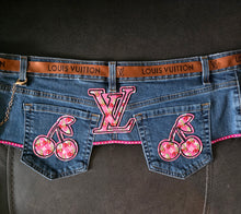 Load image into Gallery viewer, Custom denim belt for Cherri
