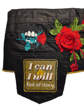 Load image into Gallery viewer, Blk and gold belt
