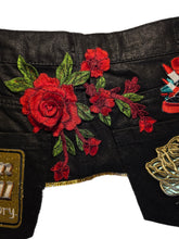 Load image into Gallery viewer, Blk and gold belt
