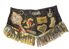 Load image into Gallery viewer, Blk and gold belt
