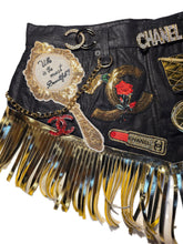 Load image into Gallery viewer, Blk and gold belt
