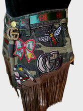 Load image into Gallery viewer, Camo fringe belt
