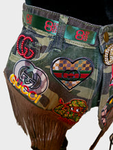 Load image into Gallery viewer, Camo fringe belt
