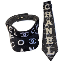 Load image into Gallery viewer, B&amp;W visor and diva tie
