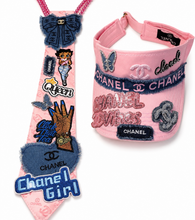 Load image into Gallery viewer, Pink tie and visor
