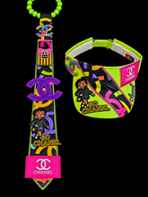 Load image into Gallery viewer, Colorful tie and visor
