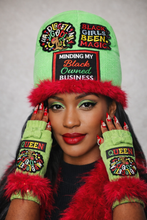 Load image into Gallery viewer, Lime gloves and beanie
