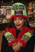 Load image into Gallery viewer, Lime gloves and beanie
