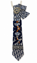 Load image into Gallery viewer, Navy tie and visor
