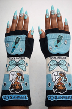 Load image into Gallery viewer, Teal and black gloves
