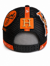 Load image into Gallery viewer, Orange and black hat
