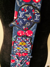 Load image into Gallery viewer, Denim cherry diva tie

