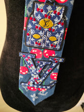 Load image into Gallery viewer, Denim cherry diva tie
