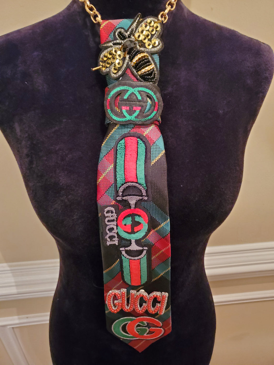 Diva Tie - red & green