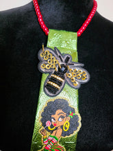 Load image into Gallery viewer, Metallic green diva tie
