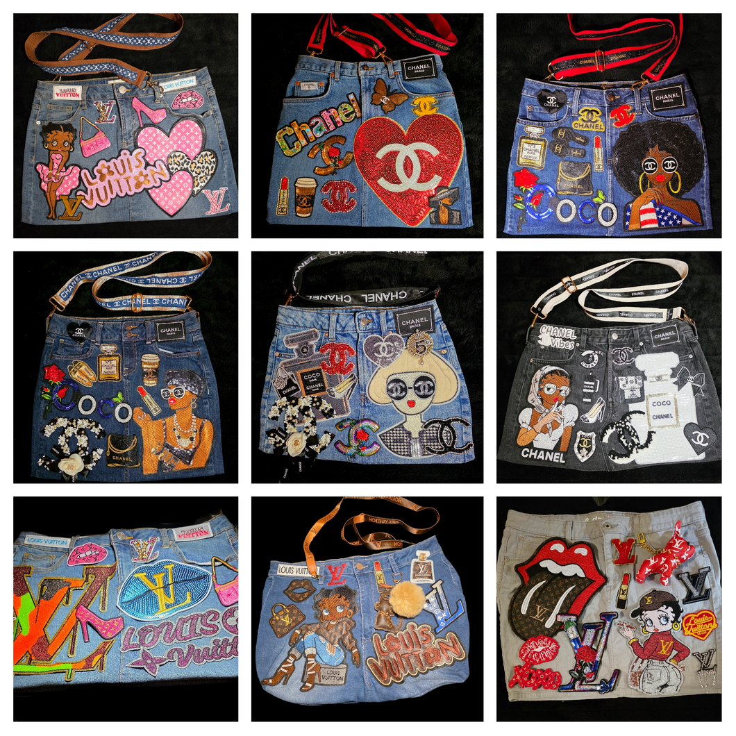 Deposit for denim junk bag